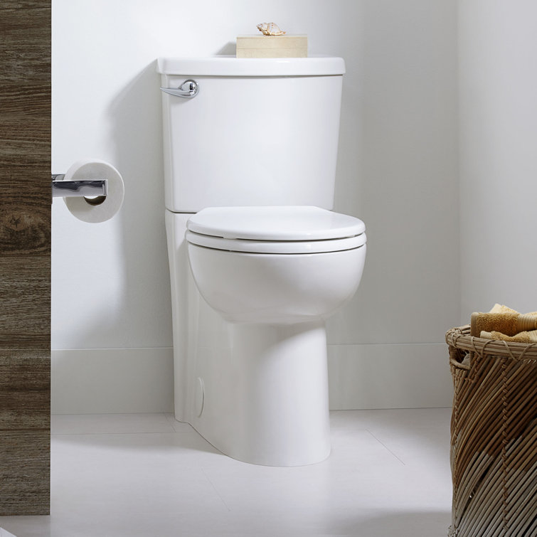 White Two-Piece Elongated Siphonic Jet Toilet
