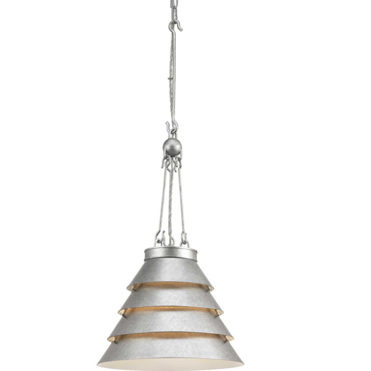 Galvanized Steel 26.5" Industrial Pendant Light