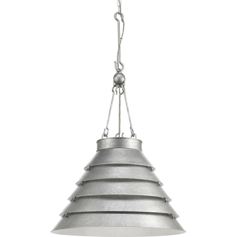 Galvanized Steel 26.5" Industrial Pendant Light