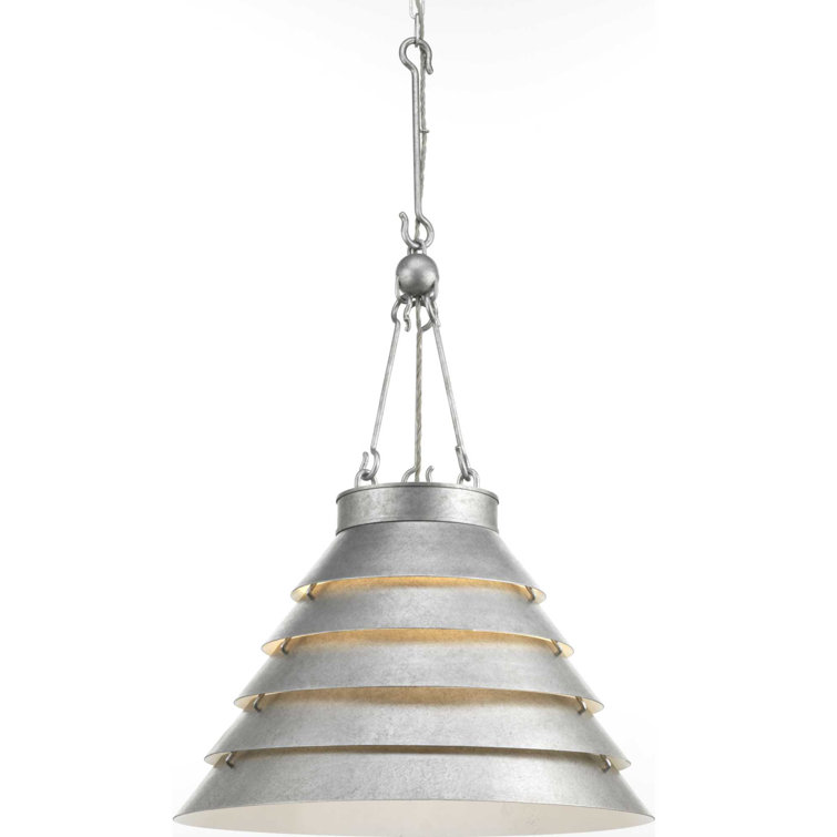Galvanized Steel 26.5" Industrial Pendant Light