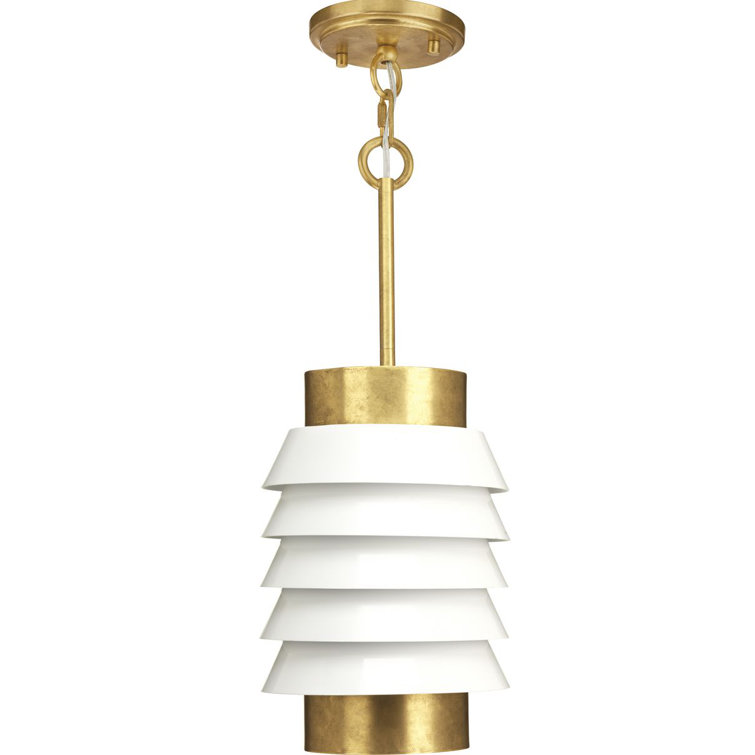 Onshore Brushed Brass 13" Pendant Light with LED Option
