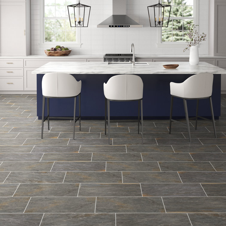 Milestone Gray 12" x 24" Glazed Porcelain Tile