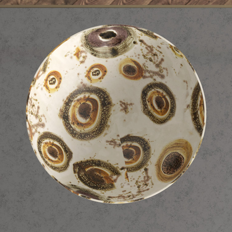 Handcrafted Earthtone Ceramic Bowl with Stand