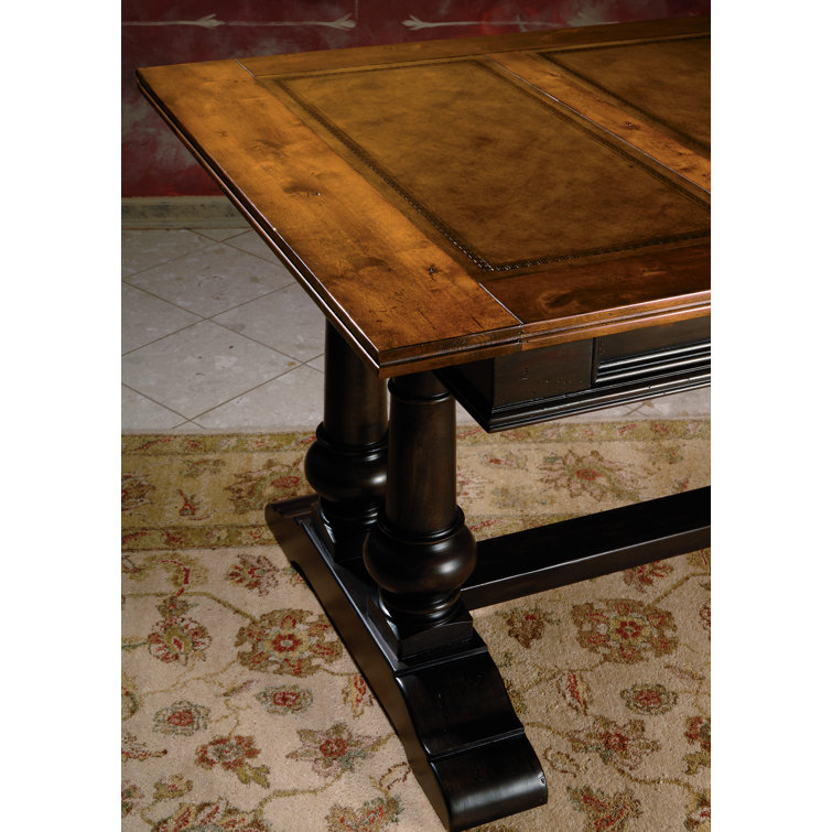 Hekman 72" Brown Wood Traditional Home Office Desk