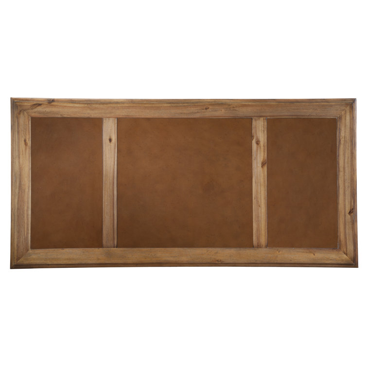 Traditional Brown Acacia 60'' Home Office Desk with Drawers