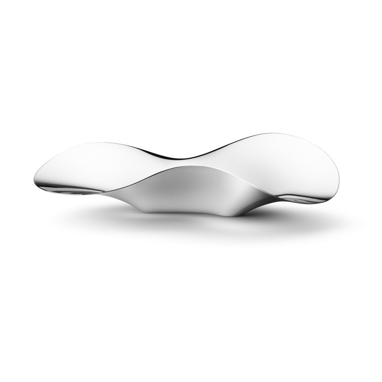 Elegance Mirror-Polished Stainless Steel Fruit Bowl