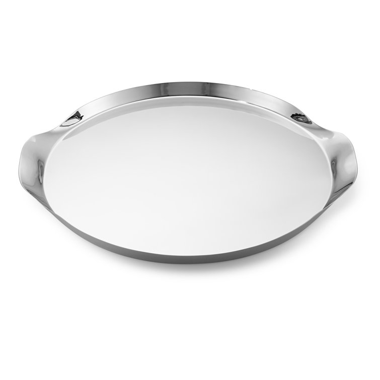 Stainless Steel Oval Wine and Bar Serving Tray