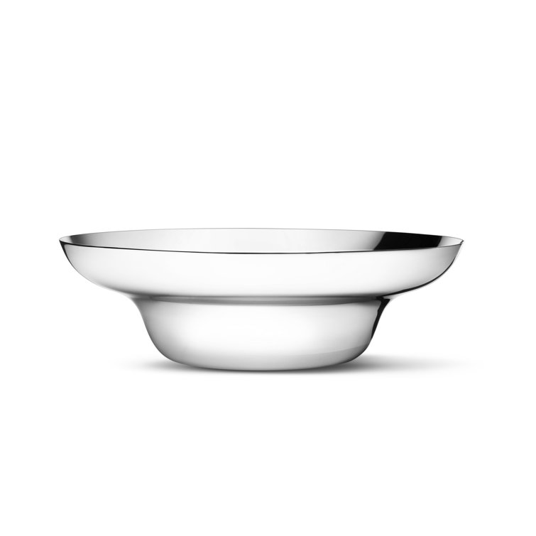 Alfredo 11" Stainless Steel Salad Serving Bowl