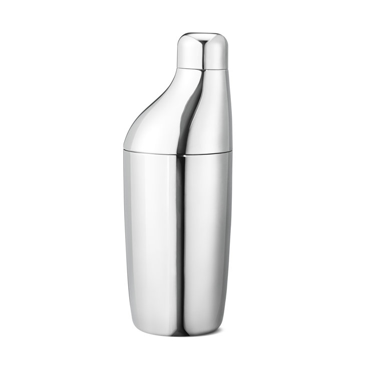 Mirror-Polished Stainless Steel Ergonomic Cocktail Shaker