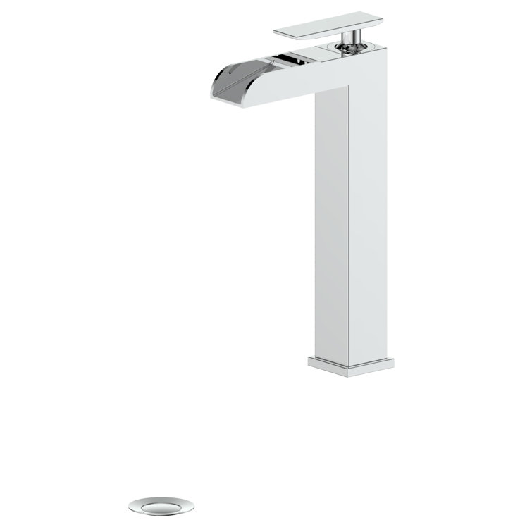 EagleFalls Contemporary Chrome Single Hole Bathroom Faucet