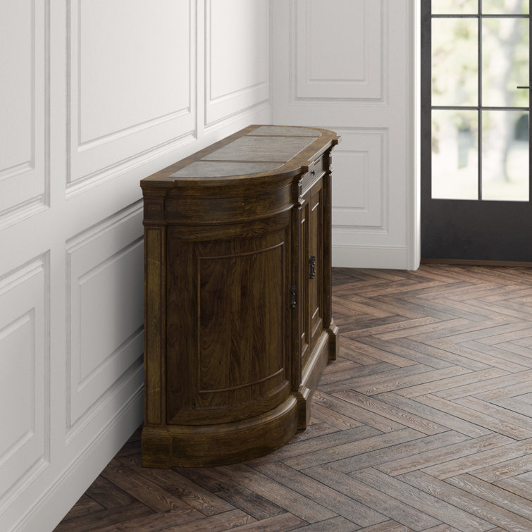 Archivist 80'' Pecky Pecan Sideboard with Bluestone Top