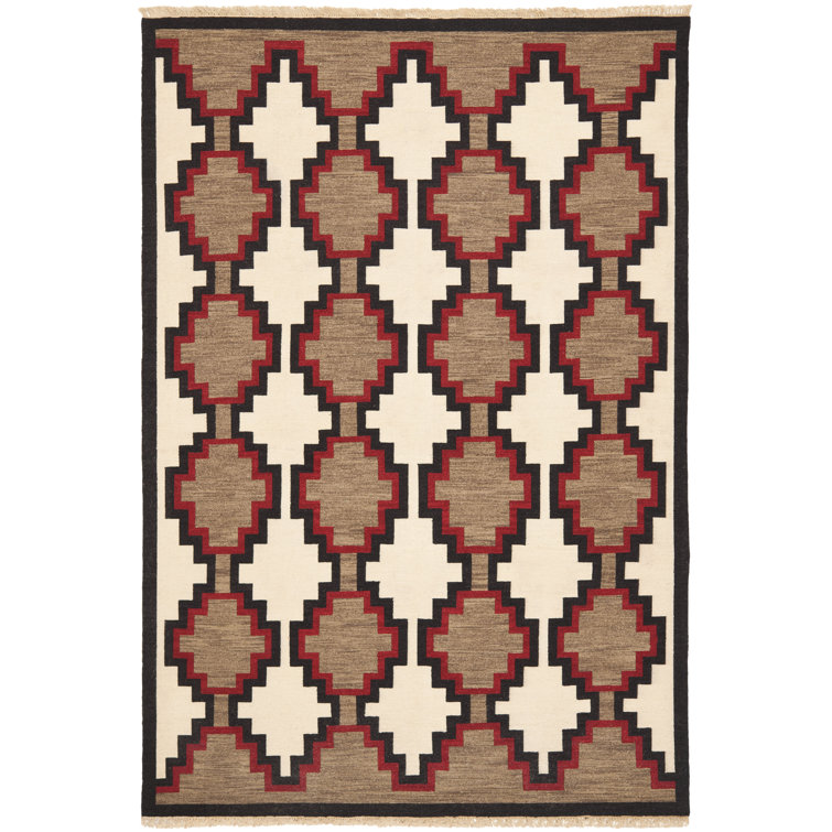 Red Rock Hand-Knotted Wool 6' x 9' Area Rug