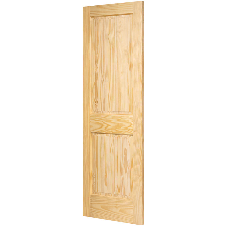 Traditional Pine Veneer Solid Wood Unfinished Interior Door