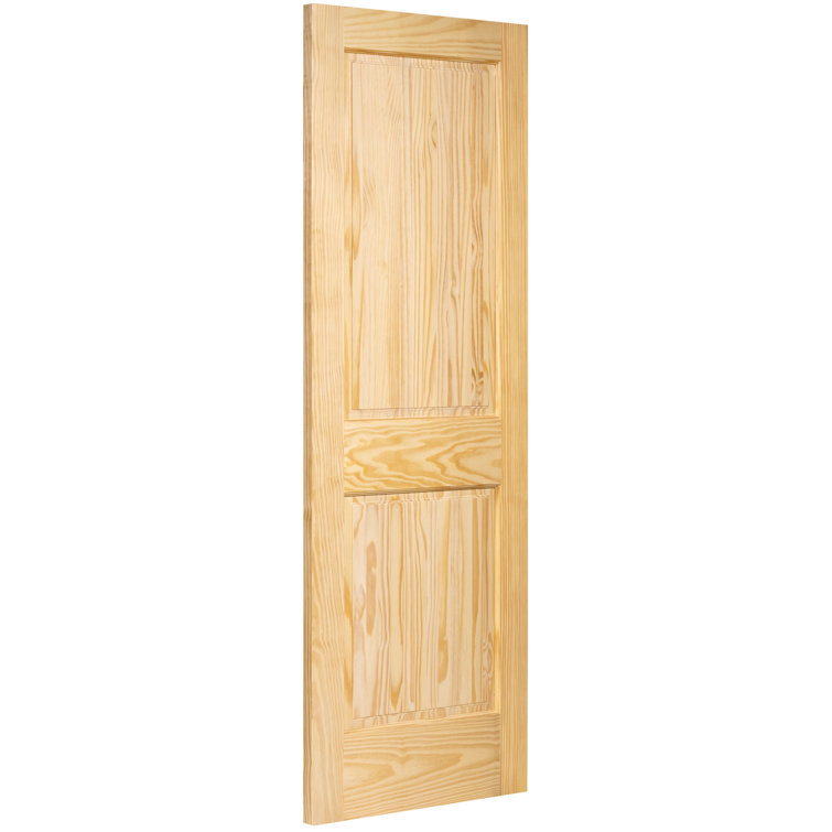 Traditional Pine Veneer Solid Wood Unfinished Interior Door