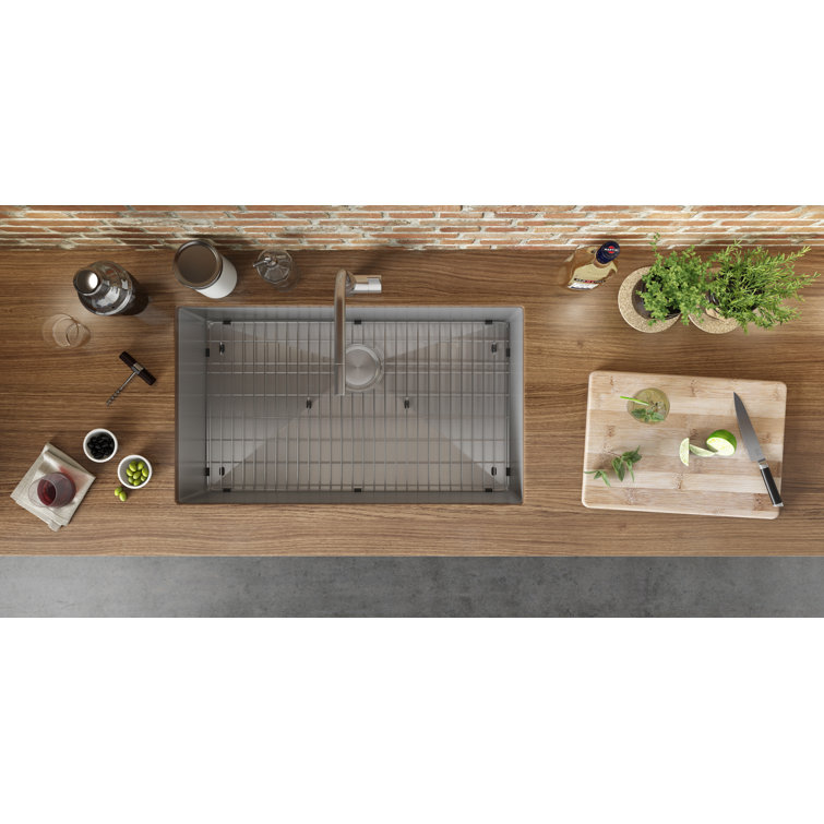 Ruvati 32-inch Satin Finish Stainless Steel Single Bowl Kitchen Sink