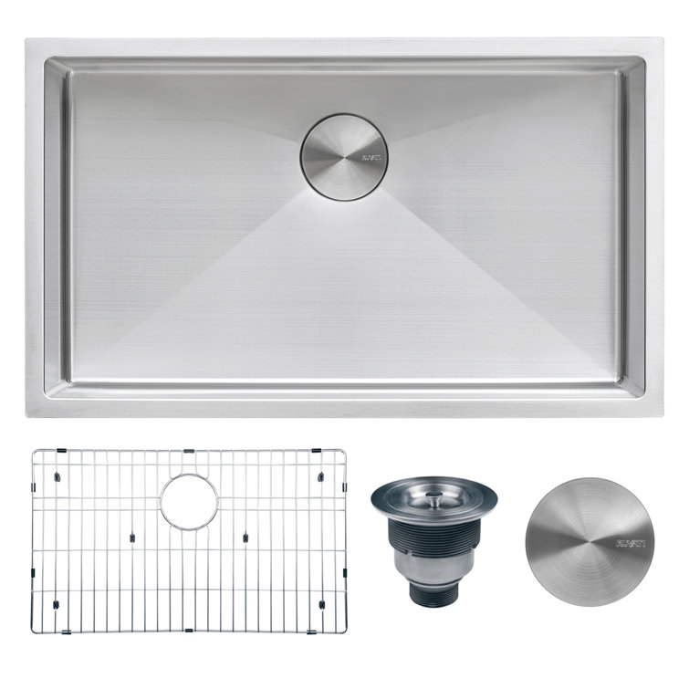 Ruvati 33-Inch Stainless Steel Undermount Kitchen Sink with Single Bowl
