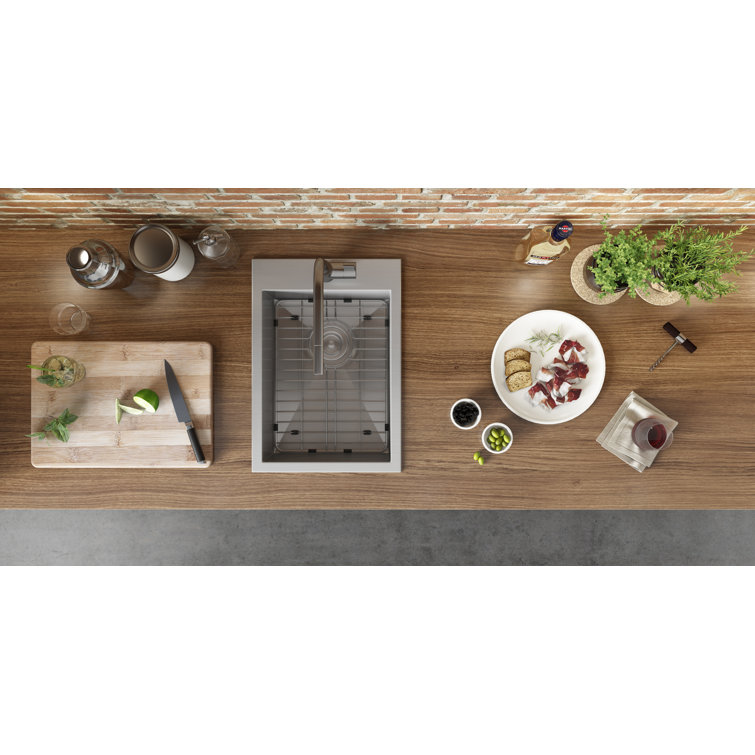 Ruvati 15 x 20 Inch Stainless Steel Drop-In Bar Prep Sink