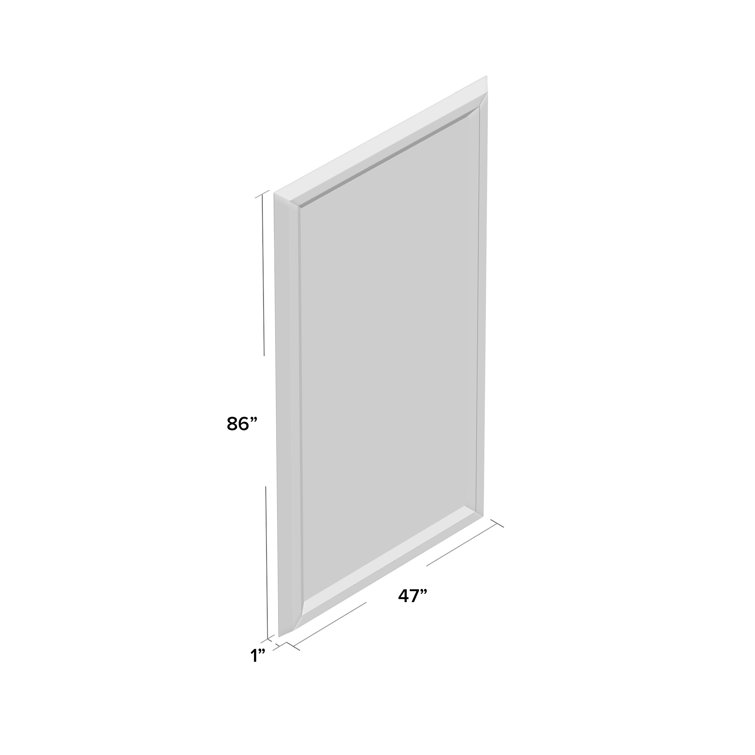Oversized Rectangular Wood Framed Vertical Mirror