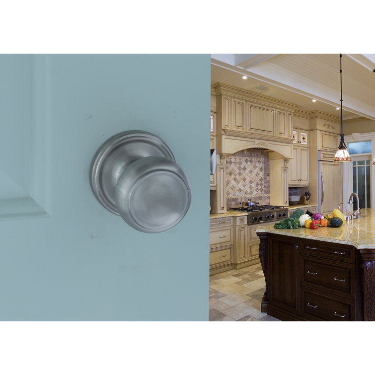 Satin Stainless Steel Round Passage Door Knob