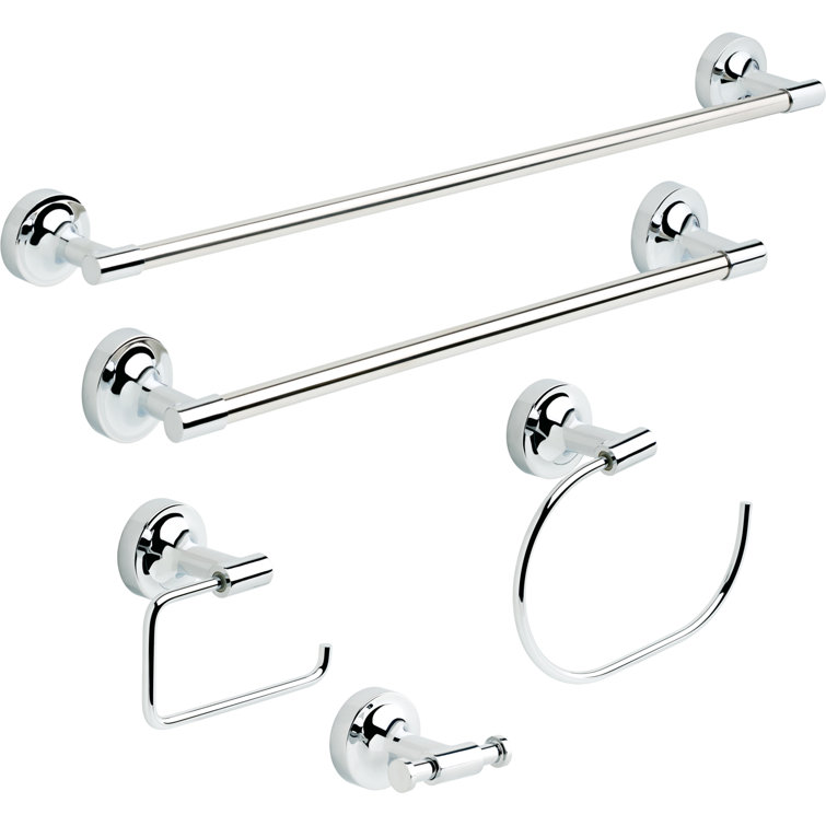 Voisin Polished Chrome Single Post Toilet Paper Holder