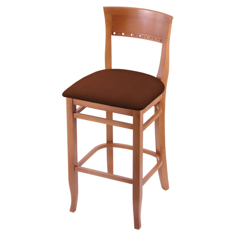 Canter Folkstone Grey Saddle Style Adjustable Wood & Metal Bar Stool