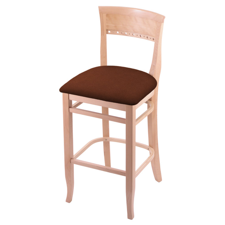 Hampton 25" Natural Beech & Canter Saddle Counter Stool