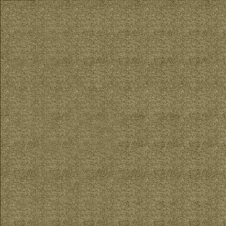 Taupe Ribbed 18'' x 18'' Peel & Stick Carpet Tile