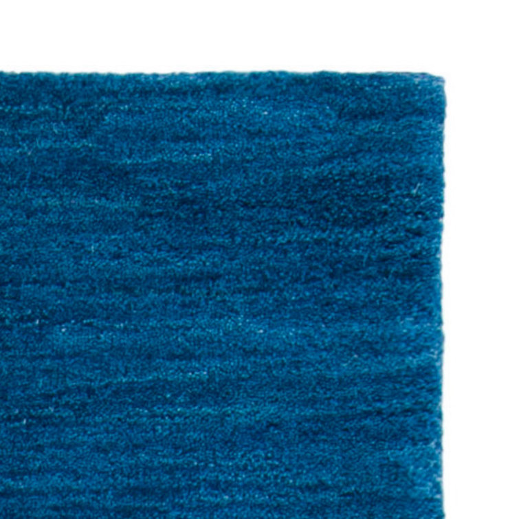 Danforth Blue Hand-Woven Wool Flatweave Area Rug 8' x 10'