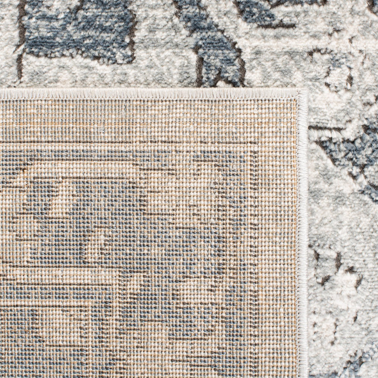 Ivory Medallion Hand-Knotted 3'x5' Synthetic Area Rug
