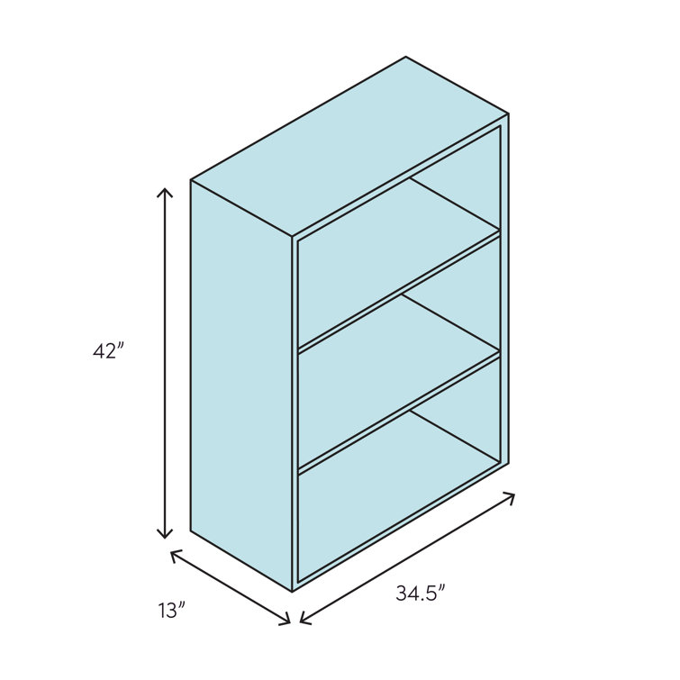 Fortress Series 3-Shelf Adjustable Steel Bookcase in Putty