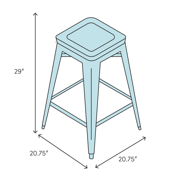 Luxurious Black Swivel 28.5'' Metal Barstool with Foam Padding