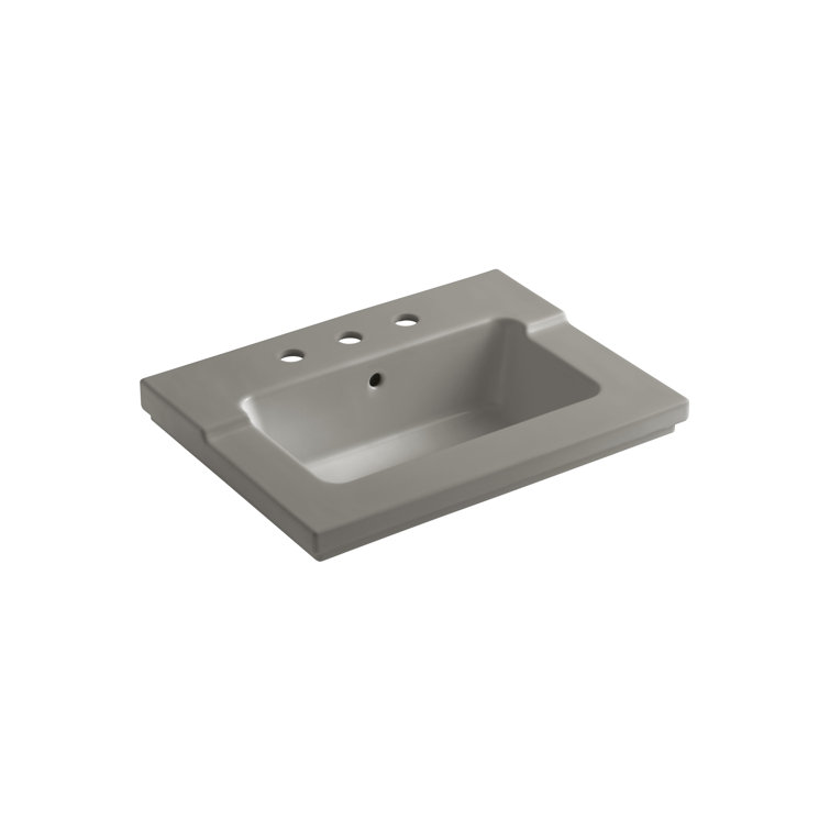 Tresham 25" White Ceramic Vanity Top with Integrated Sink