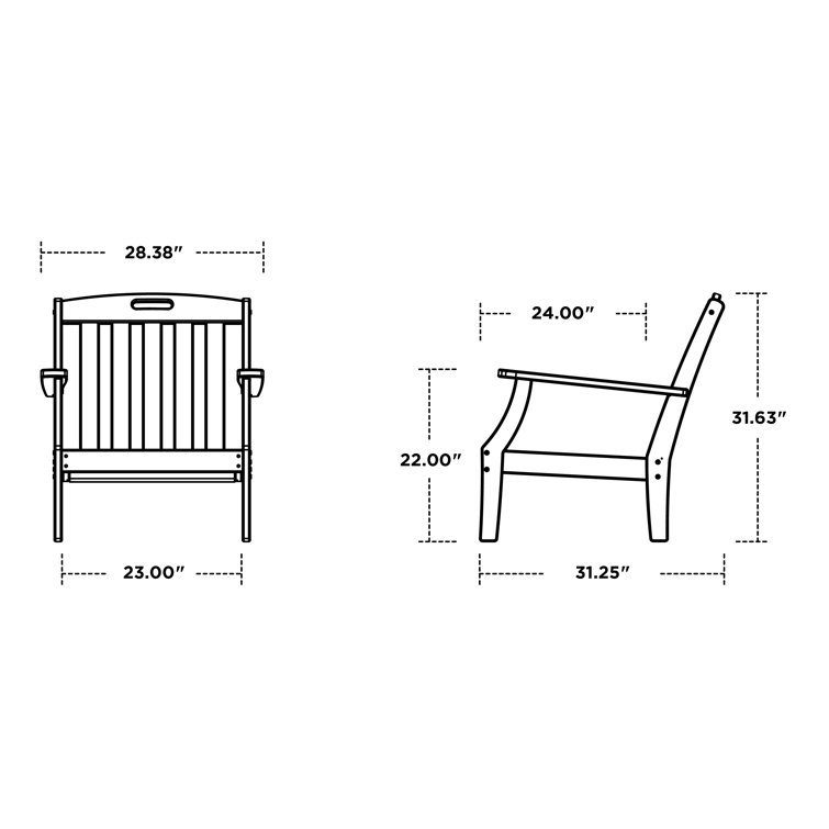 Stepping Stone Gray HDPE Frame Outdoor Chair with Off-White Cushions