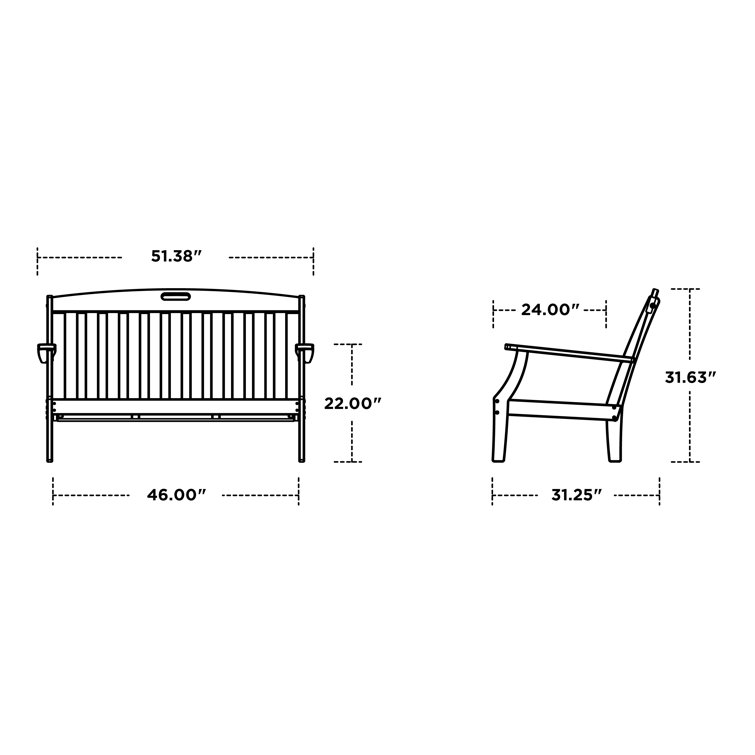 Tree House Plastic Deep Seating Loveseat with Burlap Cushions
