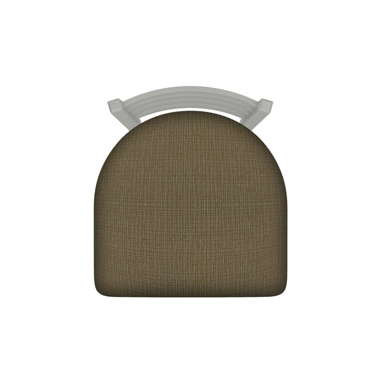 Jackie 25" Swivel Counter Stool with Brown Fabric Seat