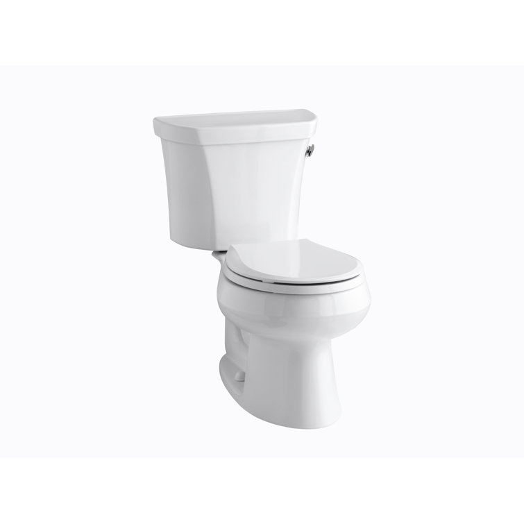White High Efficiency Round Two-Piece Toilet