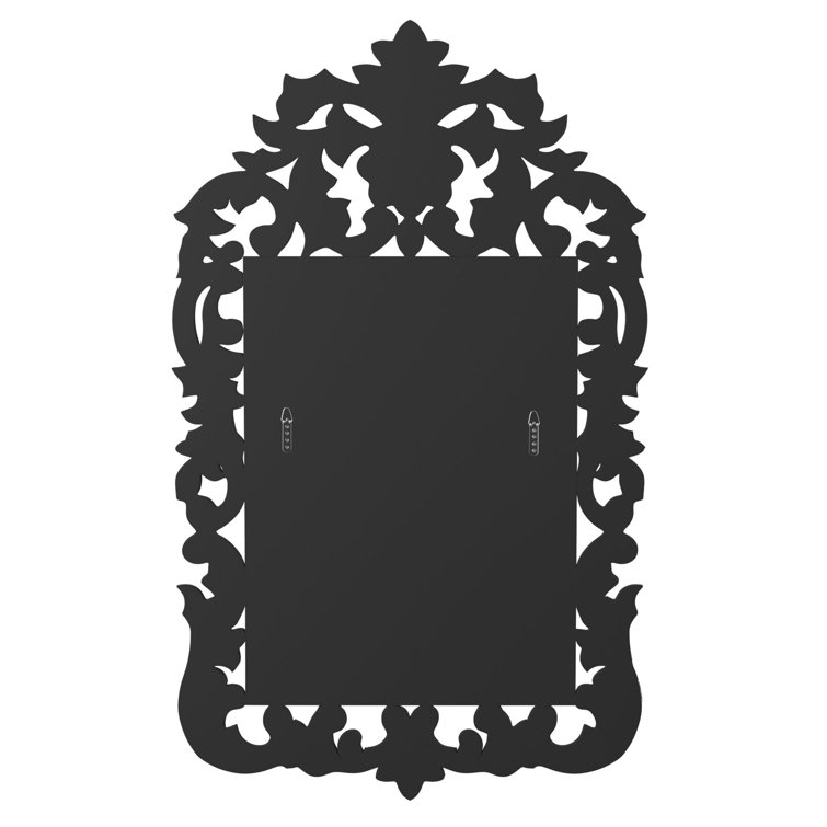 Silver Hand Painted Venetian Wood Wall Mirror