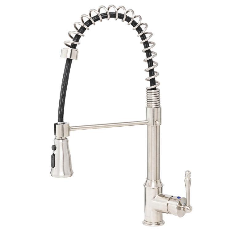25'' Brushed Stainless Steel Single Bowl Drop-In Kitchen Sink with Faucet