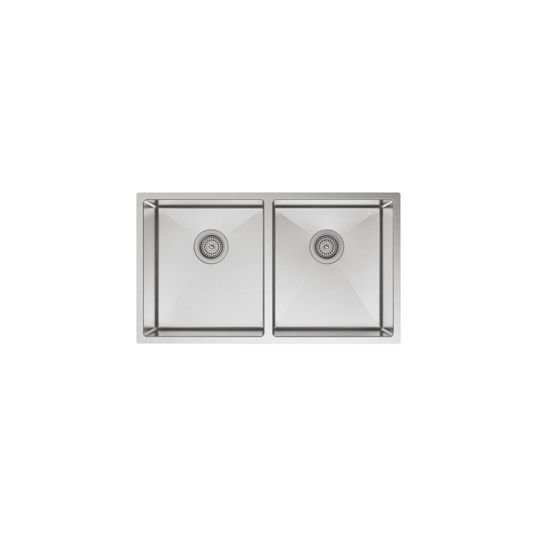 Strive 32" Stainless Steel Double Bowl Undermount Kitchen Sink