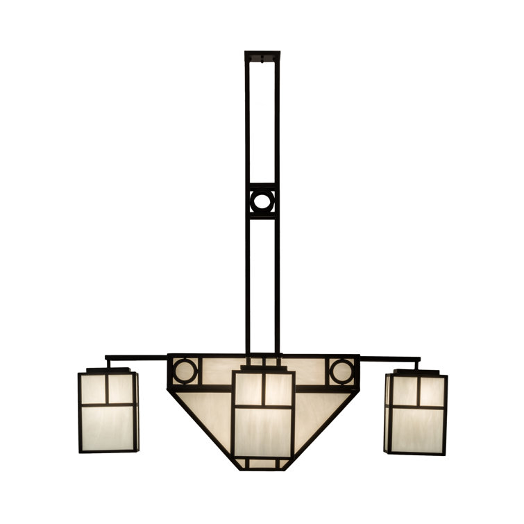 Oil Rubbed Bronze 9-Light Geometric LED Chandelier