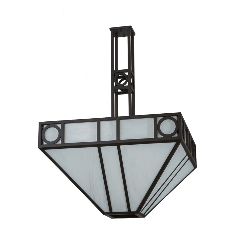 Oil Rubbed Bronze 9-Light Geometric LED Chandelier