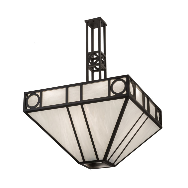 Oil Rubbed Bronze 9-Light Geometric LED Chandelier