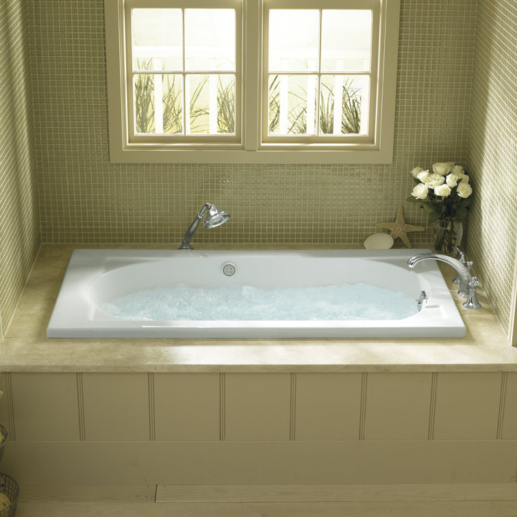 Devonshire 60" White Acrylic Alcove Bathtub with Right-Hand Drain