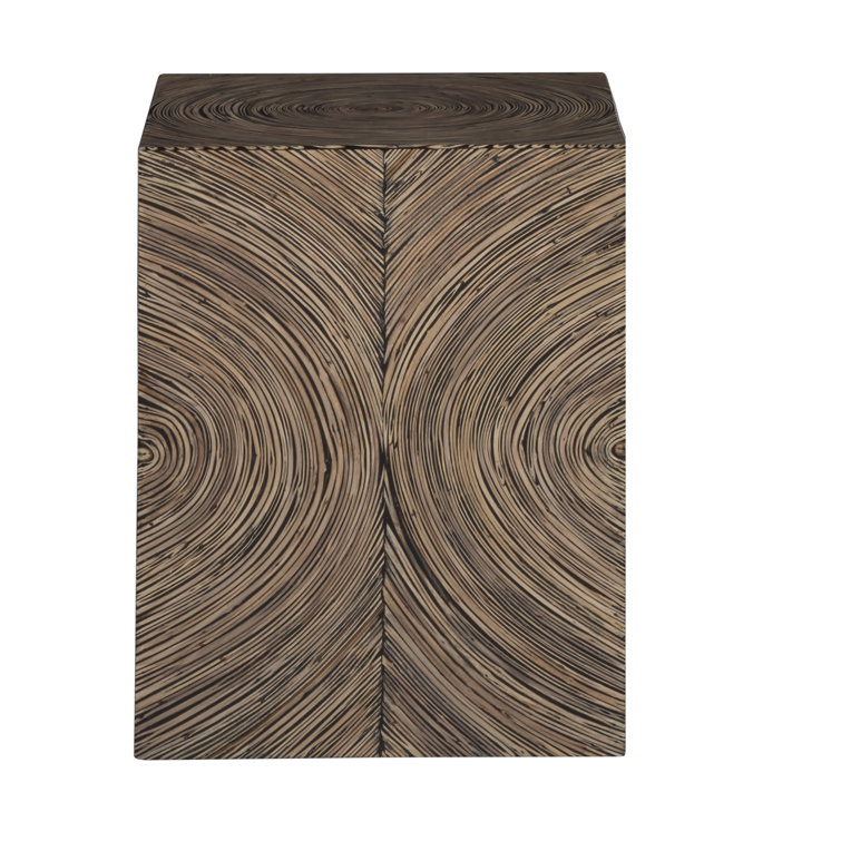Transitional Black Vine-Inlaid Square Bunching Table