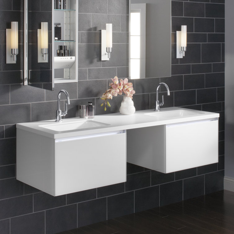 Ladena White Ceramic Undermount Bathroom Sink with Glazed Underside
