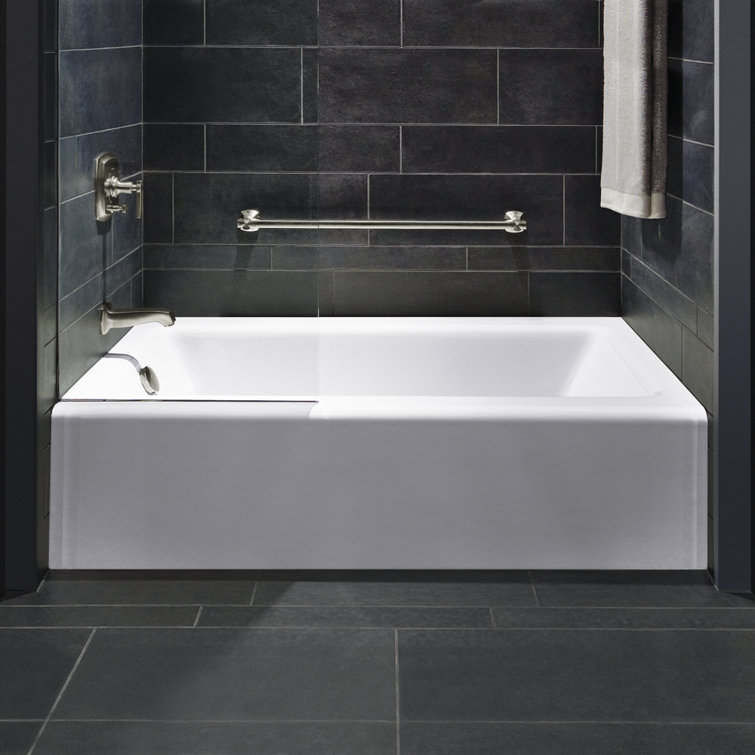 Bellwether 60-Inch White Cast Iron Alcove Bathtub