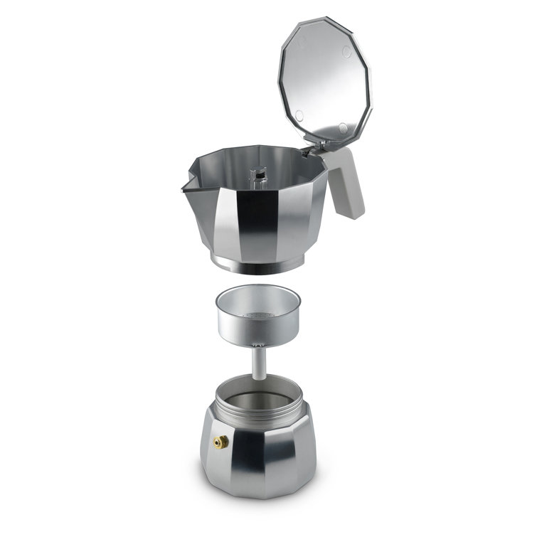 Aluminum 1-Cup Moka Espresso Coffee Maker