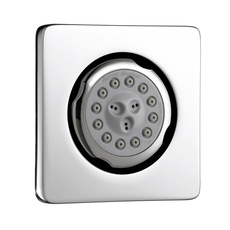 Chrome Square Wall Mounted Extending Body Spray