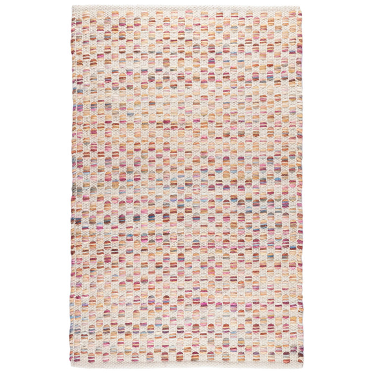 Multicolor Floral Handwoven Wool and Cotton Area Rug, 3' x 5'