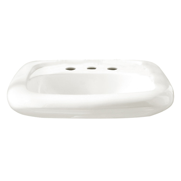 Murro 21'' White Porcelain Wall Mounted Bathroom Sink